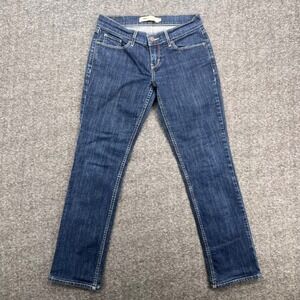 Levis 524 Straight Leg Jeans Womens Size 5 Dark Wash Indigo Denim Mid Rise